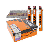 Paslode 141204 2.8 x 51mm Galv-Plus Ring Shank Nail Fuel Pack for IM350+ (3300 Pack + 3 Fuel Cells)