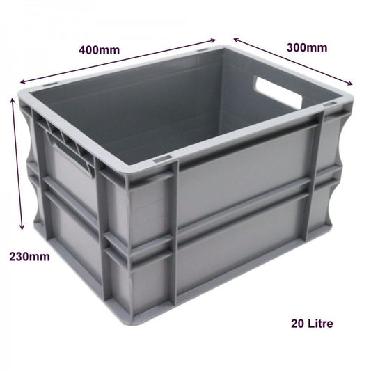 20 Litre Euro Box - 400mm x 300mm x 230mm - SPK4322