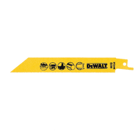 DeWalt DT2346 General Purpose Reciprocating Saw Blades 152mm (Pack of 25)
