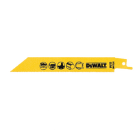 DeWalt DT2346 General Purpose Reciprocating Saw Blades 152mm (Pack of 50)