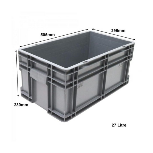 27 Litre Euro Box - 505mm x 295mm x 230mm - SPK27K