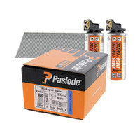 Paslode 300272 F16 1.6mm x 45mm Galvanised Angled Brad Nails (2000 Pack & 2 Fuel Cells)