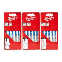 Milwaukee 4932254063 T118A Traditional Metal Jigsaw Blades 55mm x 1.2mm (15 Pack)