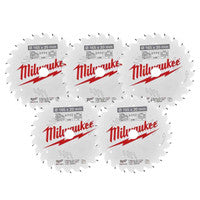 Milwaukee 4932471931 TCT Circular Saw Blade 165mm x 20mm 24T (5 Pack)