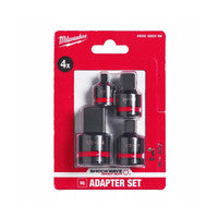 Milwaukee 4932480356 Impact Socket Square Adaptor Set (4 Pieces)