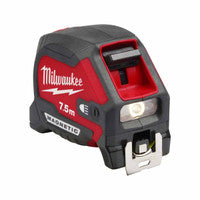 Milwaukee 4932492469 LED Magnetic Tape Measure 7.5m
