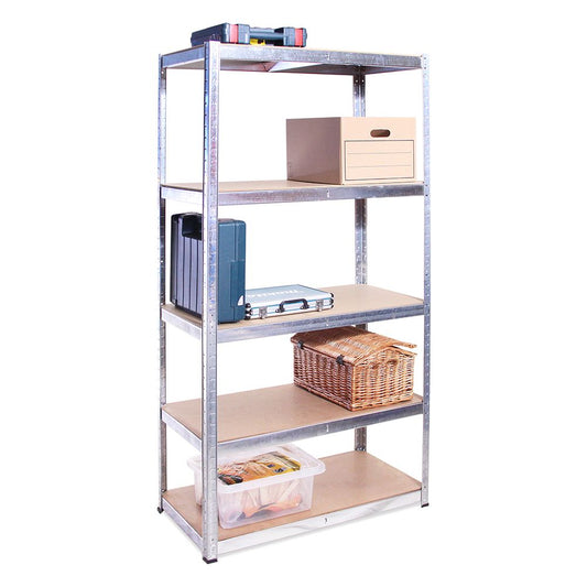 WC-001 5 Tier Boltless Shelving Unit - Galvanised - 1800 x 900 x 400mm