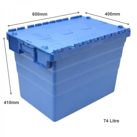 74 Litre Blue Tote Box - 600mm x 400mm x 410mm - SPKM416