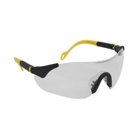 Sealey 9208 Sports Style Clear Safety Glasses with Adjustable Arms
