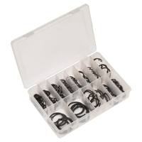 Sealey AB017CC Circlip Assortment 200pc Internal & External Metric