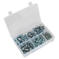 Sealey AB048SS Meascán Scriúnna Socraithe 150pc Méadrach M5-M10 Ard-Teanntachta DIN 933