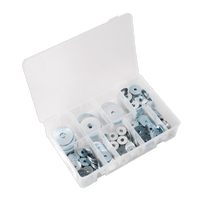 Sealey AB059RW Repair Washer Assortment 240pc M5-M10 Metric Zinc Plated