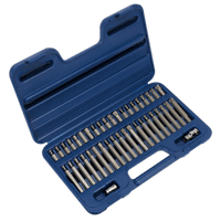 Sealey AK219 TRX-Star*/Hex/Spline Bit Set 42pc 3/8" & 1/2"Sq Drive
