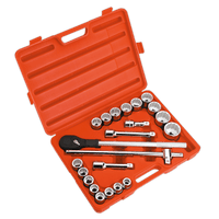 Sealey AK2598 Socket Set 22pc 3/4"Sq Drive 12pt WallDrive® Metric