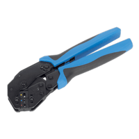 Sealey AK3863 Ratchet Crimping Tool Angled Head Insulated Terminals
