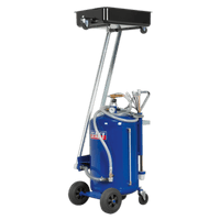 Sealey AK462DX 80L Cantilever Air Discharge Mobile Oil Drainer with Probes
