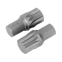 Sealey AK5532 Spline Bit M14 x 30mm Pack of 2