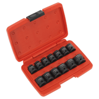 Sealey AK5613LP Impact Socket Set 13pc 1/2"Sq Drive Low Profile Metric
