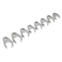 Sealey AK5981 Crow's Foot Spanner Set 8pc 1/2"Sq Drive Metric