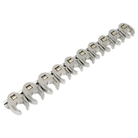 Sealey AK598 Crow's Foot Spanner Set 10pc 3/8"Sq Drive - Metric