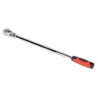 Sealey AK6697 Ratchet Wrench Flexi-Head Extra Long 455mm 3/8"Sq Drive