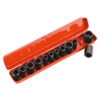 Sealey AK682 Impact Socket Set 12pc 3/8"Sq Drive Metric/Imperial