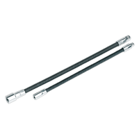 Sealey AK7342 Flexible Extension Adaptor Set 2pc 1/4"Sq x 254mm & 3/8"Sq x 305mm
