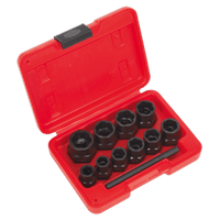 Sealey AK8184 Bolt Extractor Set 11pc 3/8"Sq Drive or Spanner