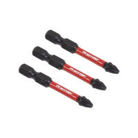 Sealey AK8233 Pozi #2 Impact Power Tool Bits 50mm - 3pc