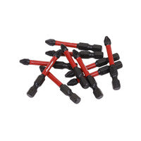Sealey AK8275 Pozi #2 Impact Power Tool Bits 50mm - 10pc