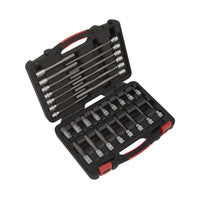 Sealey AK89000 Hex Socket Bit Set 30pc 3/8"Sq Drive - Platinum Series