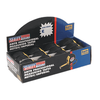 Sealey AK98912 Rubber Measuring Tape 5m(16ft) x 19mm Metric/Imperial Display Box of 12