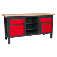Sealey AP1905A Workstation with 2 Drawers, 2 Cupboards & Open Storage
