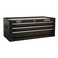 Sealey AP223B Mid-Box 3 Drawer with Ball Bearing Slides - Black