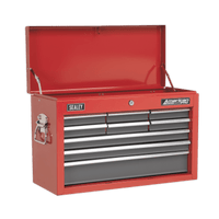 Sealey AP22509BB Topchest 9 Drawer with Ball Bearing Slides - Red/Grey