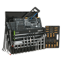Sealey AP225BCOMBO Topchest 5 Drawer with Ball Bearing Slides - Black & 230pc Tool Kit
