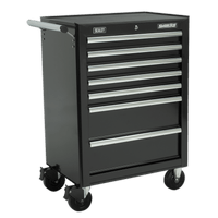 Sealey AP26479TB Rollcab 7 Drawer with Ball Bearing Slides - Black