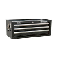 Sealey AP33339B Mid-Box 3 Drawer with Ball Bearing Slides - Black