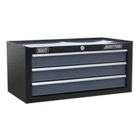 Sealey AP3503TB Mid-Box 3 Drawer with Ball Bearing Slides - Black/Grey