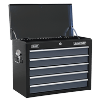 Sealey AP3505TB Barrchófra 5 Tarraiceán le Sleamhnáin Imthacaí Liathróideacha - Dubh/Liath