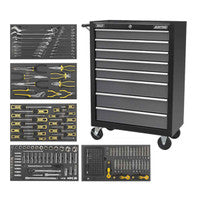 Sealey AP35TBCOMBO3 8 Drawer Rollcab with Ball-Bearing Slides Tool Kit (302 Pieces)