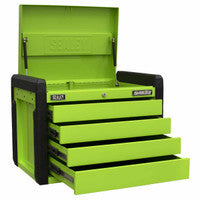 Sealey APPD4G 4 Drawer Push-to-Open Topchest with Ball-Bearing Slides - Green