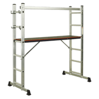 Sealey ASCL2 Aluminium Scaffold Ladder 4-Way EN 131