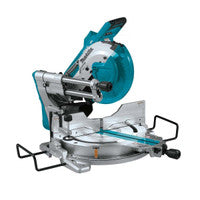 Sábh Mitre Sleamhnáin Cumaisc Makita DLS110Z Twin 18V LXT Gan Scuab 260mm (Corp Amháin)