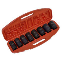Sealey AK885 Deep 3/4"Sq Drive Metric Impact Socket Set 8pc
