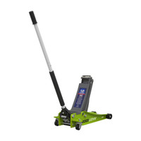 Sealey 2001LEHV Low Entry 2.25tonne Trolley Jack with Rocket Lift - Hi-Vis Green