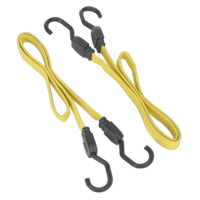 Sealey BCS18 Flat Bungee Cord Set 2pc 910mm