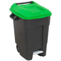 Sealey BM100PG Refuse/Wheelie Bin with Foot Pedal 100L - Green