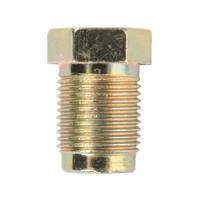 Sealey BN121 Brake Pipe Nut M12 x 1mm Male 1/4" Pipe DIN Form Pack of 10