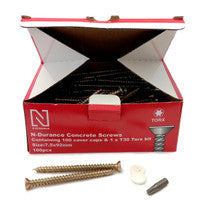 N-Durance CON7592 Torx Concrete Frame Screws 7.5 x 92mm (100 Box)